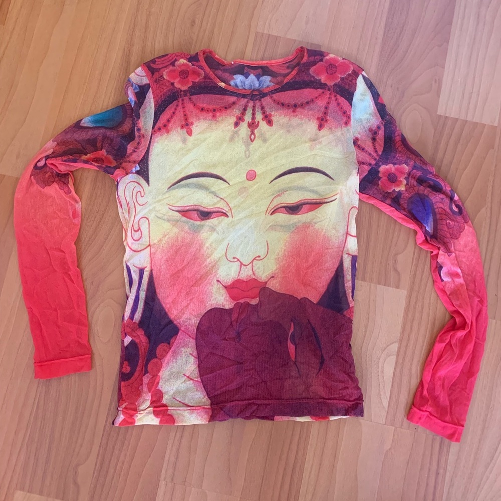Mesh long sleeve